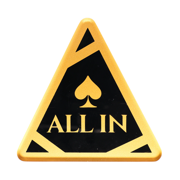 All In Button Gold Spade