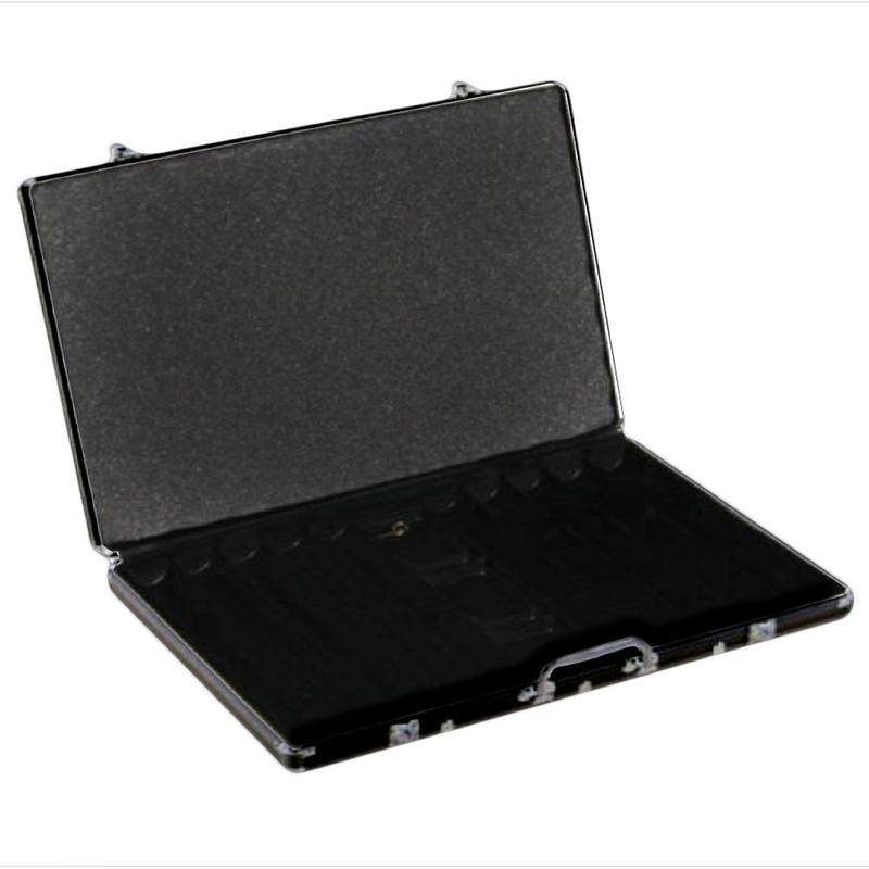 Poker Case Aluminium Black 1000