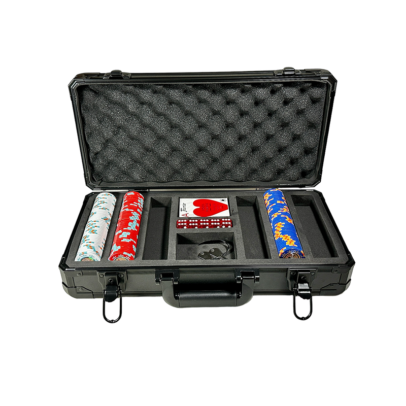 Poker Case Aluminium Black 300 PRO