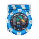 Angry Mallard Cash Game Poker Chip 25 cents