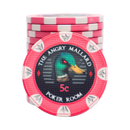 Angry Mallard Cash Game Poker Chip 5 cents