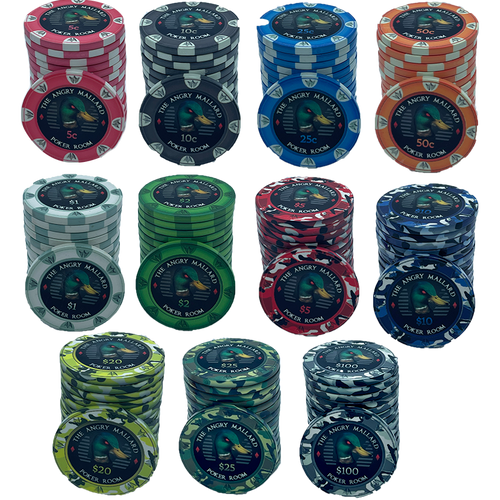 Poker Chips Set Angry Mallard Cash Game 750