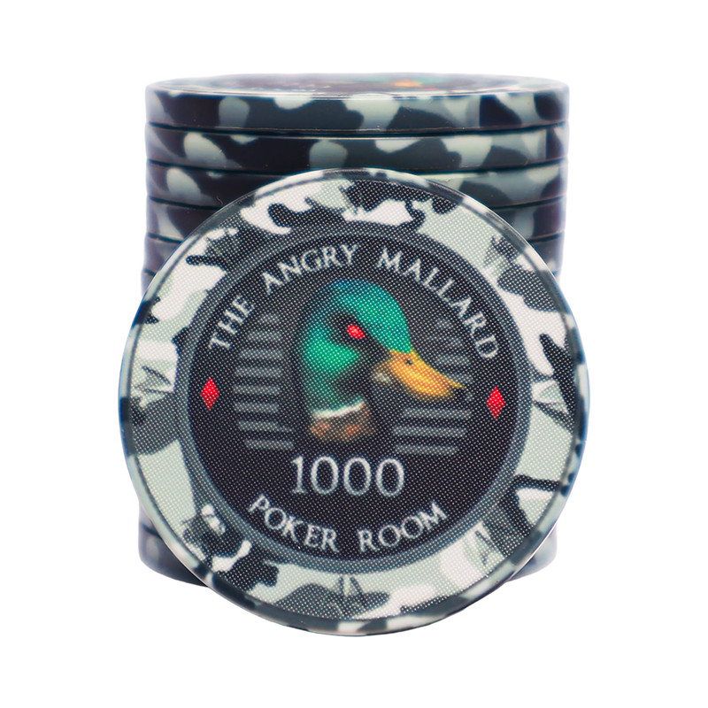 Angry Mallard Tournament Poker Chip 1000