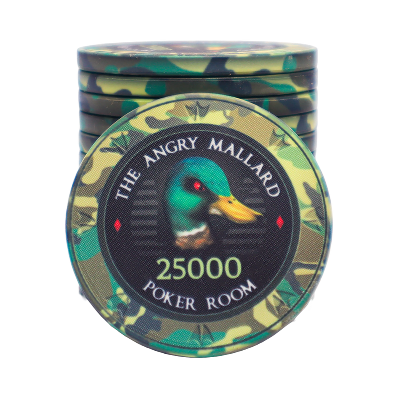 Angry Mallard Tournament Poker Chip 25.000