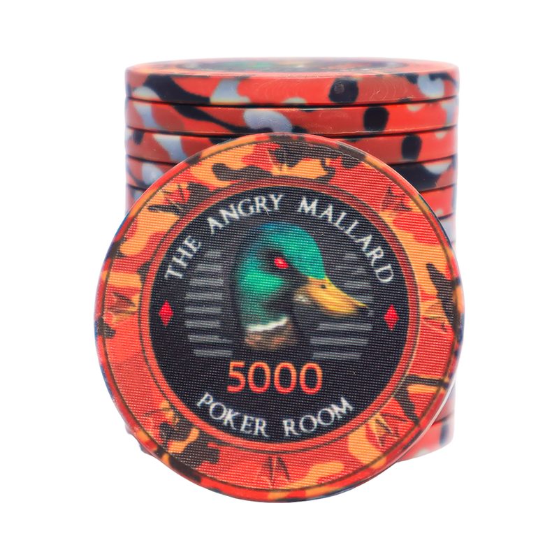 Angry Mallard Tournament Poker Chip 5000