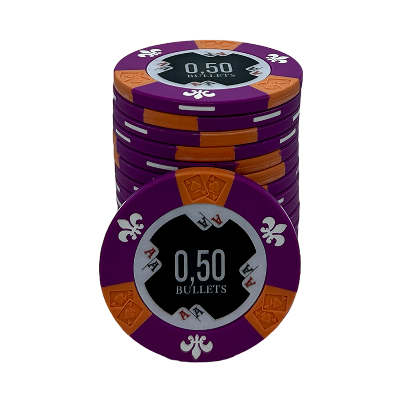 Bullets Poker Chip 0,50