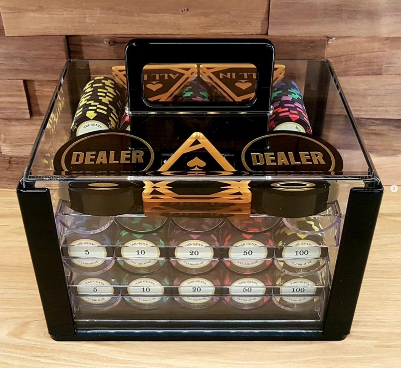 Poker Chip Carrier Tray Case 600