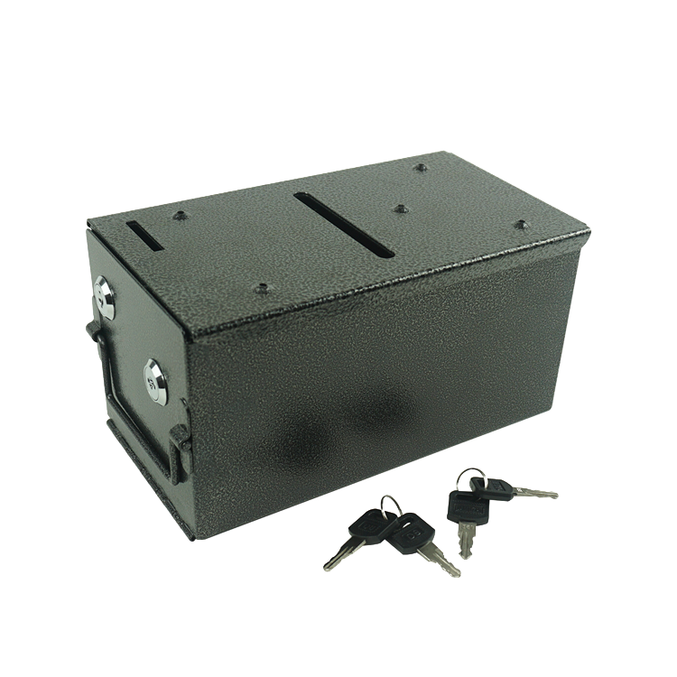 cash box small black side with keys