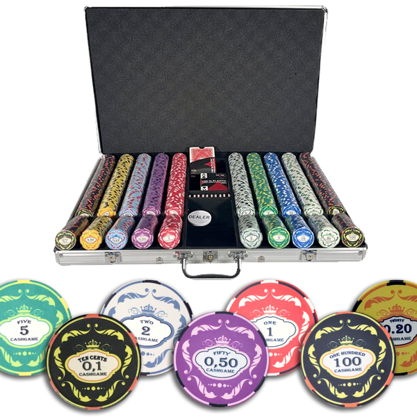 Poker Set Ceramic Crown 1000