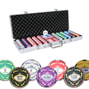 preview ceramic crown poker chips, overview of our colorful poker, poker cards and a dealer button