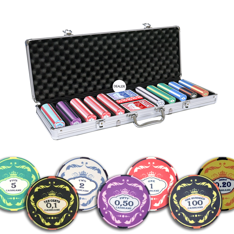 Poker Set Ceramic Crown 500