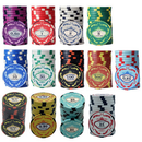 colorful ceramic crown poker chips 