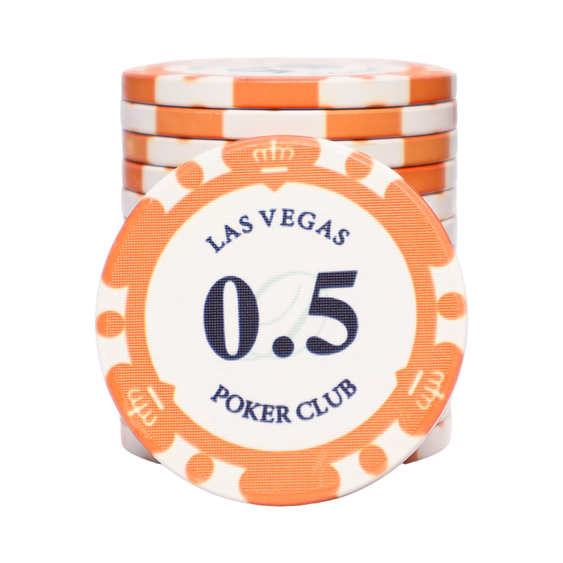 Ceramic Las Vegas Poker Chip 0.5