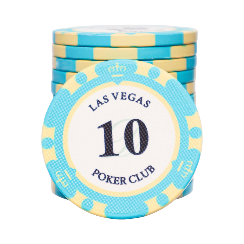 Ceramic Las Vegas Poker Chip 10