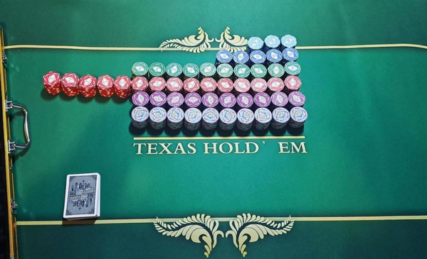 Pokermat Texas Groen 200X100