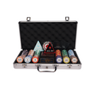 ceramic las vegas poker 300 chips poker set,  colorful poker chips, poker cards, dealer button and poker case