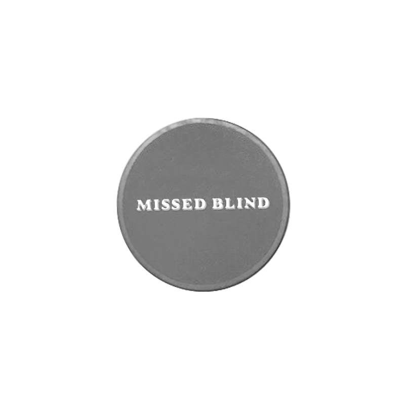 Ceramic Missed Blind Button Grey 39mm