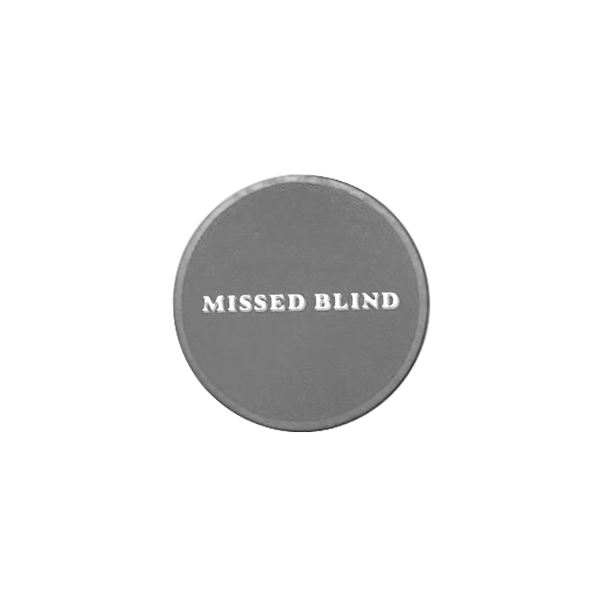 Ceramic Missed Blind Button Grey 39mm