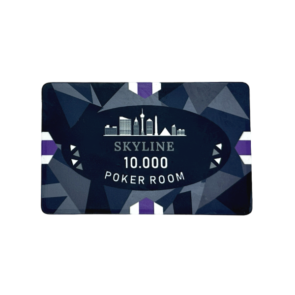 Ceramic Poker Plaque Skyline 10.000