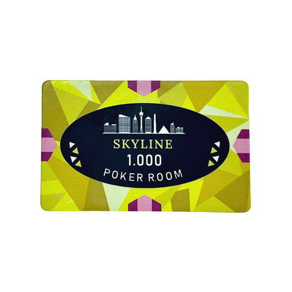 Ceramic Poker Plaque Skyline 1000