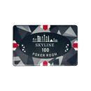 Ceramic Poker Plaque Skyline 100