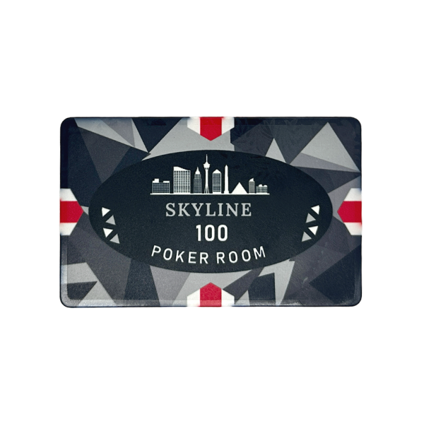 Ceramic Poker Plaque Skyline 100