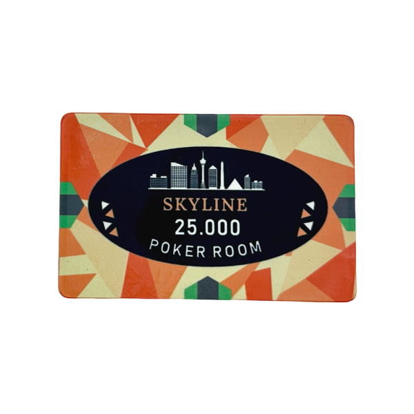 Ceramic Poker Plaque Skyline 25.000