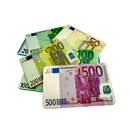Ceramic Poker Plaque Euro 200 - stacks of poker chips
