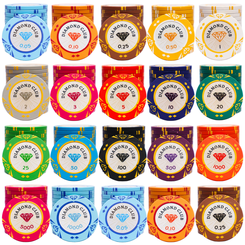Poker Chips Diamond Club 1000