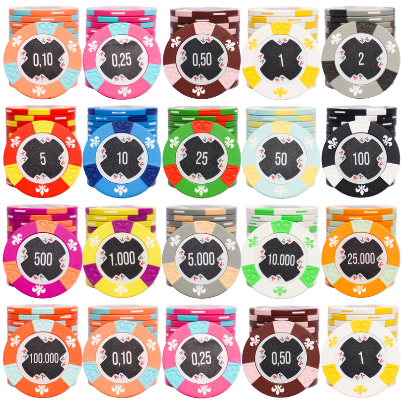 Poker Chips Aces Tournament 500