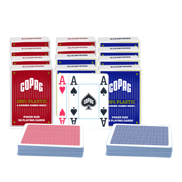 Poker Cards COPAG Plastic 4 Index 12pcs