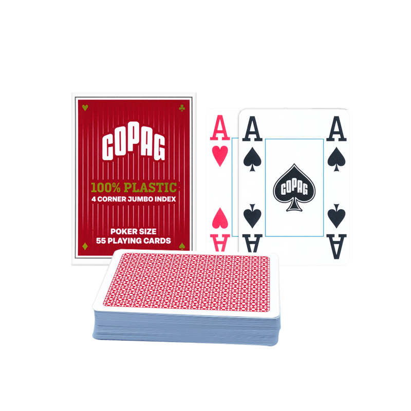 Poker Playing Cards COPAG Plastic 4 Index 12pcs