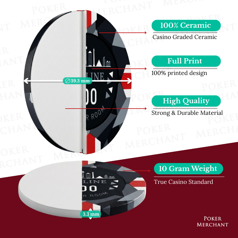 Custom Ceramic Poker Chips - product specifications
