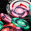 custom produced poker chips ceramic in poker set 