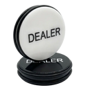 Dealer Button Puck Svart & Vit