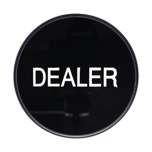 Dealer Button Puck Black & White