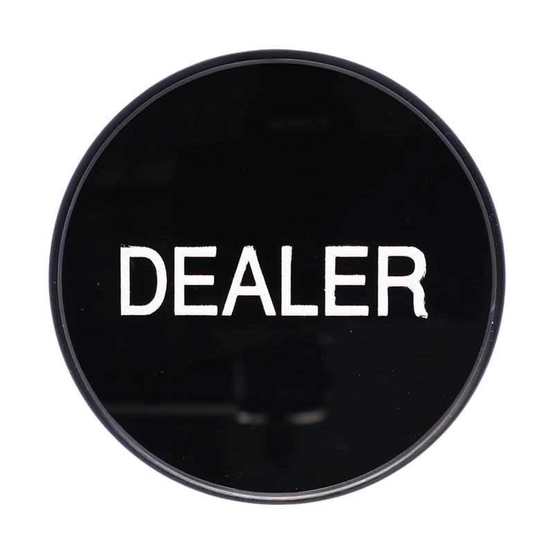 Dealer Button Puck Black & White