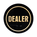 Dealer Button Black & Gold