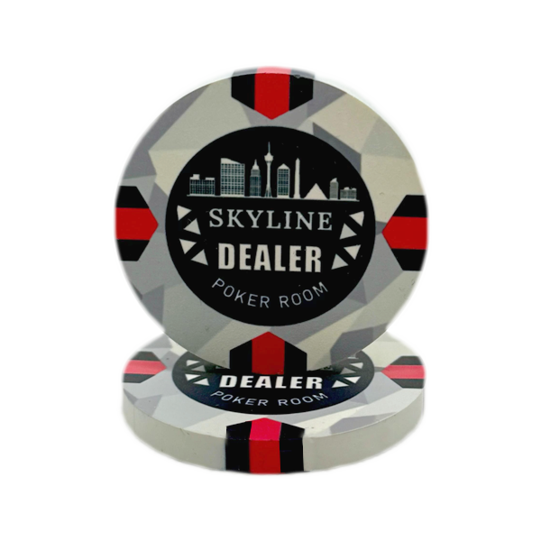 Dealer Button Ceramic Skyline