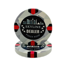 Dealer Button Ceramic Skyline