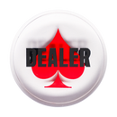 Dealer Button Röd Spade