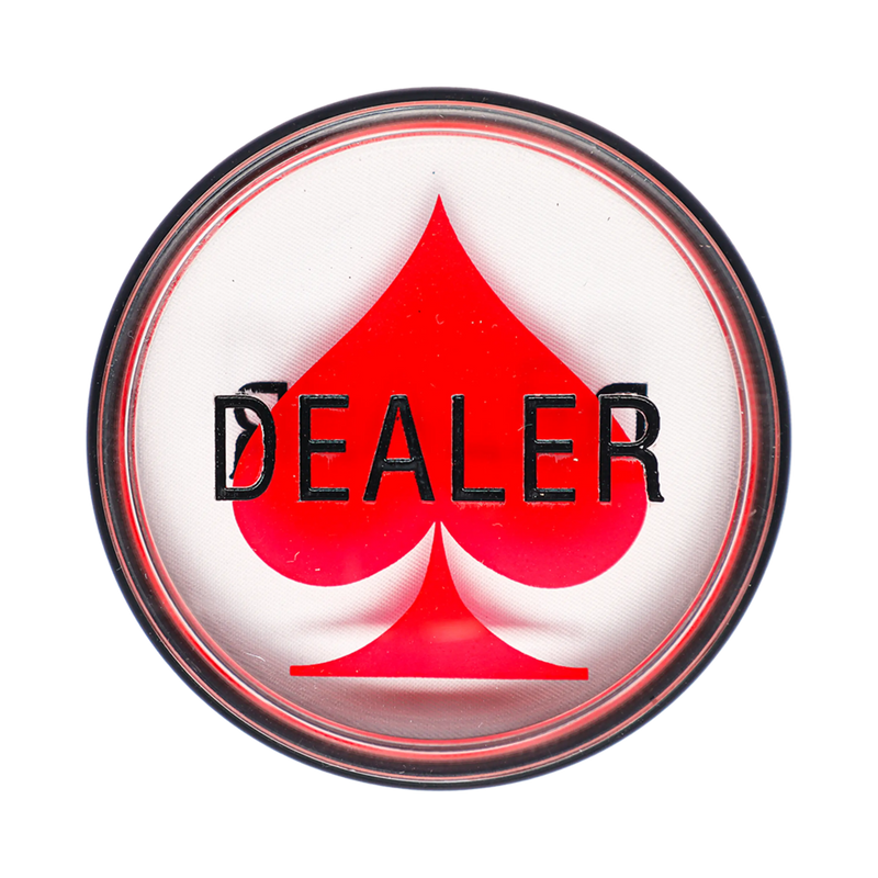 Dealer Button Spade Acrylic