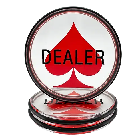 Dealer Button Spade Acrylic