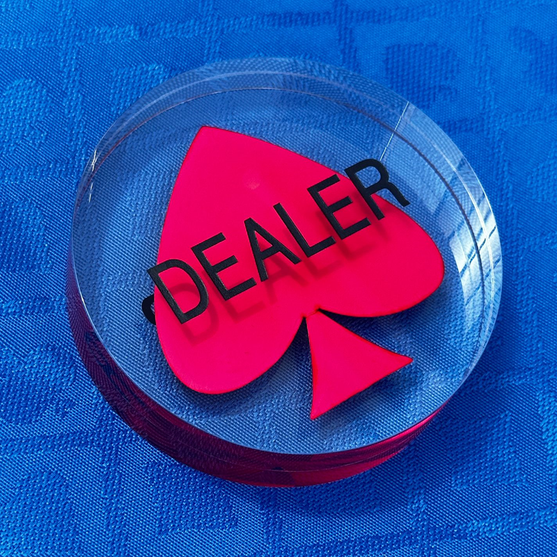 Dealer Button Red Spade