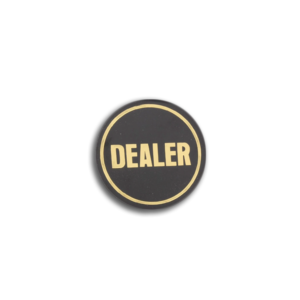 Dealer Button Black & Gold