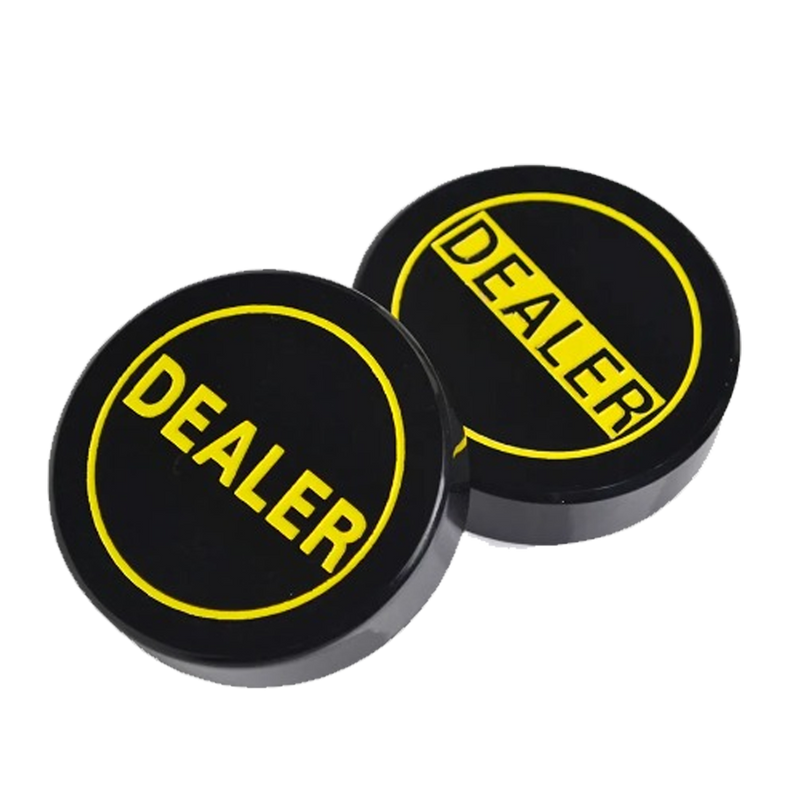 Dealer Button Zwart