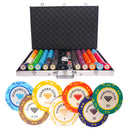 diamond club 1000 poker set cash game,  poker chips, poker cards, dealer button and poker case