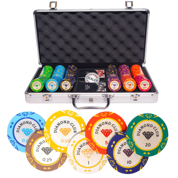Poker Set Diamond Club Cash Game 300 | Poker Merchant