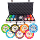 diamond club 300 poker set tournament, poker chips, poker cards, dealer button and poker case
