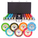 diamond club 750 poker set tournament, poker chips, poker cards, dealer button and poker case